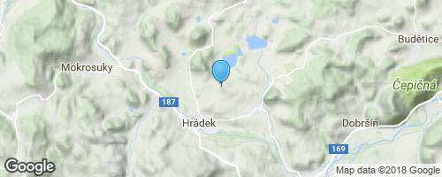 Březina, kopec Svatoborské vrchoviny.</strong> mapa