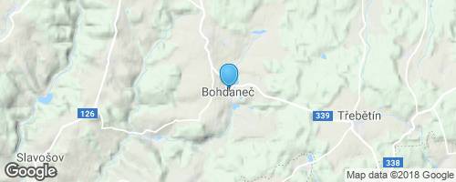 Bohdaneč a okolí</strong> mapa
