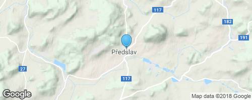 Z Předslavi do Otína.</strong> mapa