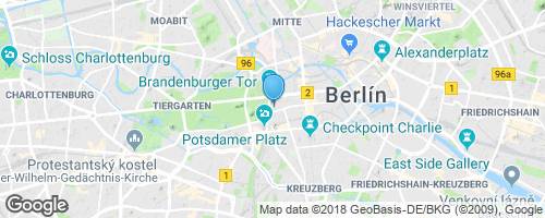 Berlín – Památník holocaustu (Berlin - Holocaust-Mahnmal)</strong> mapa