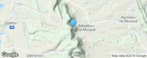 Na Mladějovské hradisko</strong> mapa