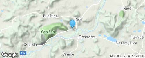 Cesta k jezírku pod Líšnou.</strong> mapa