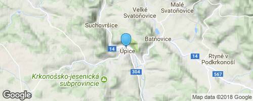 Úpice</strong> mapa