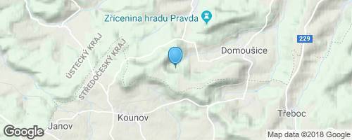 Kamenné řady u Kounova a dvě zajímavé zříceniny - Pravda a Džbán</strong> mapa
