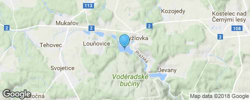 Výlet na multižánrový festival Vyžlovský vodník</strong> mapa