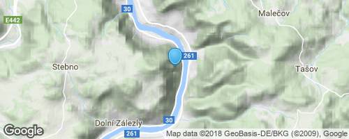 Vaňovský vodopád</strong> mapa