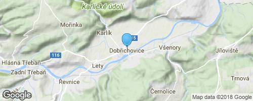 Z Dobřichovic na Karlštejn</strong> mapa