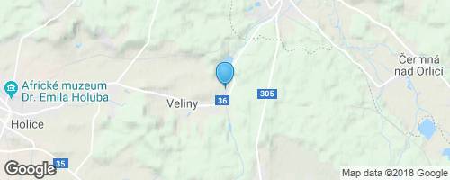 Cyklostezka Veliny - Borohrádek</strong> mapa