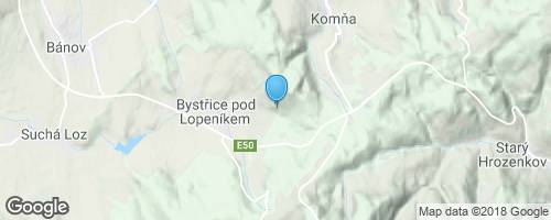 Bystřice pod Lopeníkem - rozhledna Nad Vojanskú</strong> mapa