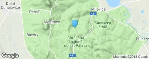 Pavlovské vrchy</strong> mapa