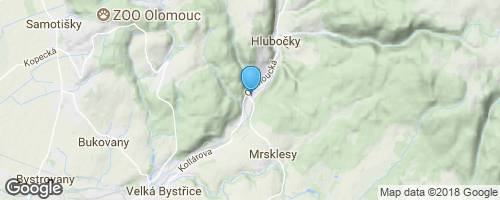 Večerní lyžování u Olomouce (Hlubočky)</strong> mapa