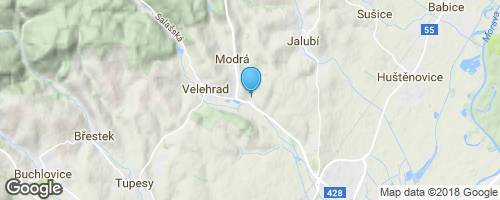 ARCHEOSKANZEN MODRÁ</strong> mapa