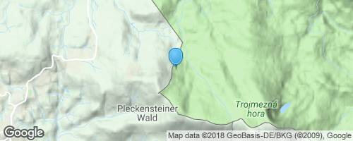 Z Nového Údolí přes Třístoličník do Nové Pece</strong> mapa