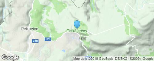 Tisá- Labské pískovce</strong> mapa