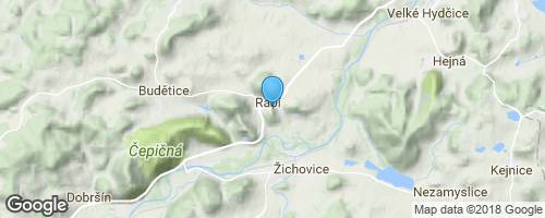 Nejrozsáhlejší česká hradní zřícenina Rabí</strong> mapa