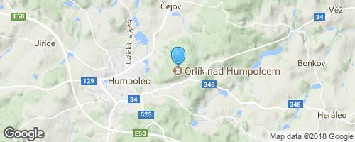 hrad Orlík</strong> mapa