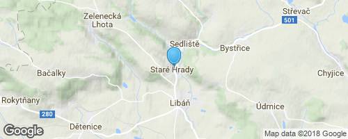 Pohádkové Staré Hrady</strong> mapa