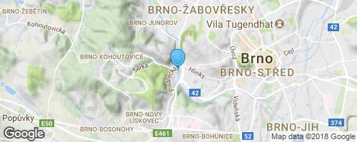 Brno - Pavilon Anthropos</strong> mapa