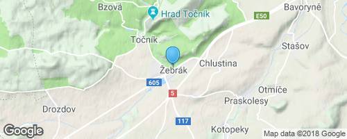 Na Vraní skálu a dále na hrady Točník a Žebrák</strong> mapa
