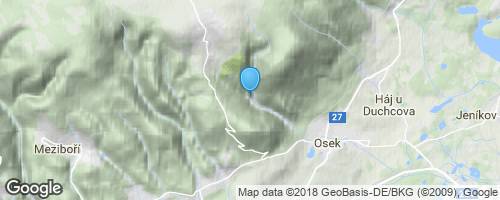 z hradu Houska na vyhlídku na Říp</strong> mapa