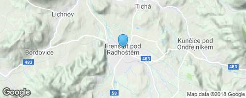 Přes Frenštát pod Radhoštěm</strong> mapa