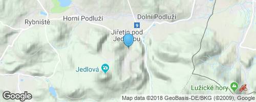 Hrad Tolštejn a jeho okolí.</strong> mapa