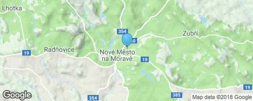 Městské lázně, bazén – Nové Město na Moravě</strong> mapa