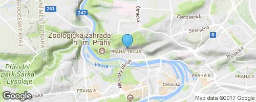 Praha - skleník Fata Morgana</strong> mapa