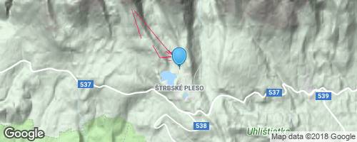 Štrbský štít jižním úbočím</strong> mapa