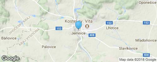 Jemnice - hradby</strong> mapa