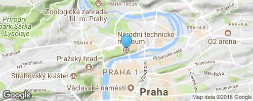 Turistická známka č. 1819 - Národní technické muzeum Praha mapa