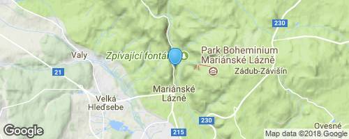Mariánské Lázně - Pravoslavný kostel svatého Vladimíra mapa