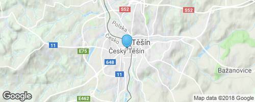 Český Těšín & Cieszyn - města na březích řeky Olše</strong> mapa
