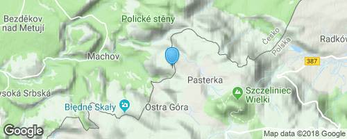Z Police nad Metují do oblasti Gór Stolowych</strong> mapa