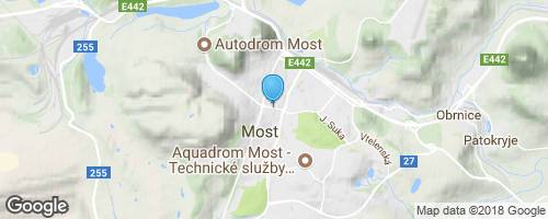 Město Most jako na dlani – hrad Hněvín</strong> mapa