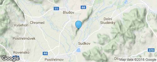 Z Bludova přes rozhledny Brusná a Háj do Šumperka mapa