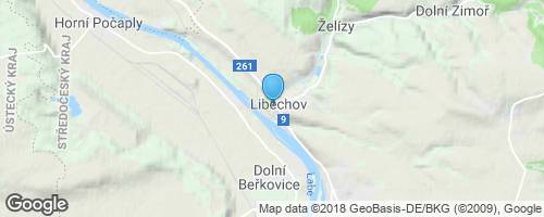 Liběchovský zámek a zámecký park.</strong> mapa