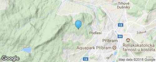 Brdské lesy u Příbrami</strong> mapa