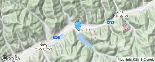 procházka k vodní nádrži Karolinka</strong> mapa