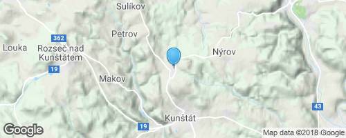 Jeskyně Blanických rytířů, Burianova rozhledna</strong> mapa