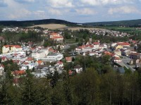pohled na město ze Šeptouchova