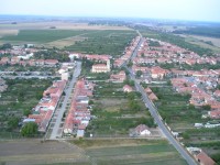 Letecký pohled na obec....