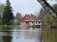 koupaliště na Jurečku - restaurace: přírodní koupaliště na Rokytce, sousedící s lesem