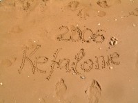 Oranžový písek na pláži Xi, poloostrov Palliki