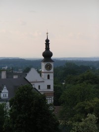 Zámek Pardubice - pohled ze Zelené brány