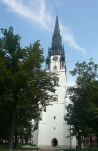 Spišská Nová Ves -  kostel: Nejvyšší kostel Slovenské republiky