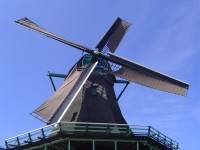 Zaanse Schans - větrný mlýn