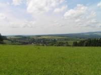 Pohled z vrcholu na České Petrovice