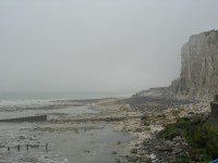 Francouzské pobřeží u  Cap Gris-Nez