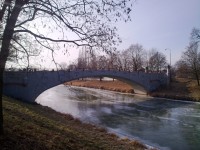 zimní pohled na most
